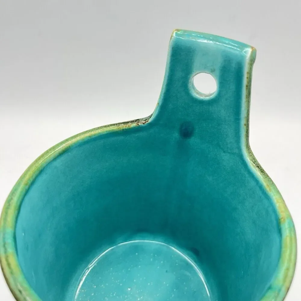 Crate And Barrel Container Blue Ceramic